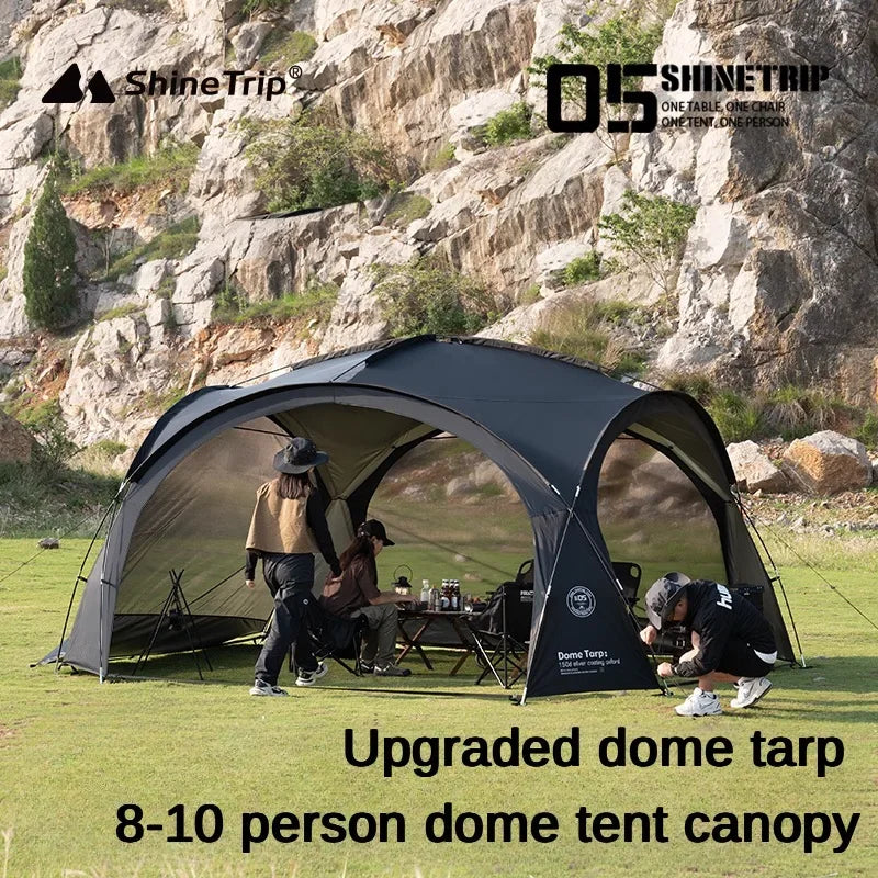 8-10person Camping Dome Tents Outdoor Dome Tarp or Accessor Garden Big Canopy Beach Awning Waterproof Tent Picnic Pergola Tent